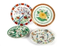 19th Century Hand-Painted Porcelain Plates
