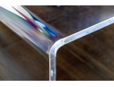 Chic Lucite Waterfall Console Table