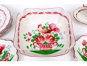 Thirty-One Piece French St. Clement Hand-Painted Ceramic Dining Service
