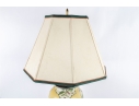 Decorative Porcelain Table Lamp With Floral Motif