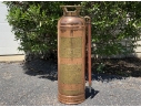 Antique Copper And Brass Keppler Bros. New York Fire Extiunguisher