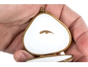 Two Gorgeous French Limoges Enameled Heart Form Pill Boxes