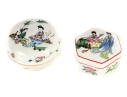 Pair Of Chinese Porcelain Lidded Boxes