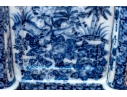 Decorative Blue And White Cachepot