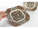 Pair Of Chinese Famille Rose “Hundred Butterflies” Octagonal Plates