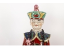 Vintage 15” Chinese Porcelain Emperor Statues