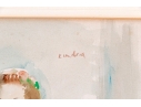 Signed Watercolor Painting, Girl In A Dress
