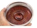 Pair Of Quality Silverplate Wine Coasters