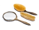 Antique Victorian Broadway & Co. (Birmingham, 1901-present) Silver And Tortoise Shell Vanity Set