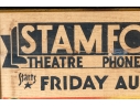 Collection Of Seven 1930's Stamford Theatre Movie Posters And  A 1953 Movie Poster
