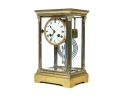 Neoclassical Style Brass Mantel Clock