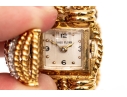 David Webb 18k Yellow Gold Stunning Vintage Diamond Set Rope Motif Bracelet, With Hidden Watch