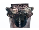 Christofle Silver Plated Bud Vase With Dragonfly Motif