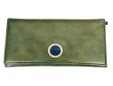 Bulgari Green Patent Leather Wallet