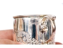 Five Piece Collection Of Silver Plated Cups, With A Saucer