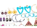Extensive Collection Of Hoop, Stud, And Drop Pendant Style Costume Jewelry Earrings