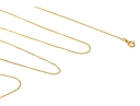 9k Yellow Gold Simple Fine Curb Link Chain