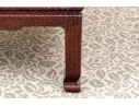 Stylish Lacquered Grasscloth Low Table