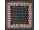 Loro Piana Beautiful Black Cashmere And Suede Edged Throw