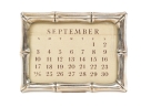 Tiffany & Co. Sterling Silver Bamboo Perpetual Desk Calendar
