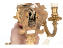 Pair Of Louis XVI Style Gilt Metal Wall Sconces