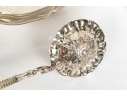 Sterling Silver Floral Form Bowl And Serving Spoon, 4.605 Gross Ozt.