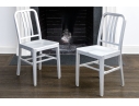 Pair Of Aluminum Side Chairs