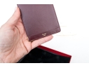 Cartier Burgundy Leather Notepad Holder, Must De Cartier, With Box