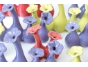 Collection Of Twelve Ceramic Floral Form Bud Vases