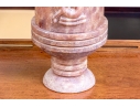 Highly Decorative Carved Stone Lidded Stone Vessels