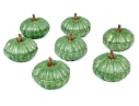 Set Of Eight Gourd Form Lidded Bowls