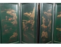 3ft Hand-Painted Chinese Four-Panel Folding Screen