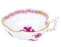 Herend Hungary Hand-Painted Porcelain Bowl, Raspberry Chinese Bouquet Pattern