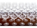 Forty-Five Piece Set Of Crystal Drinkware, Probably Orrefors 