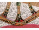 Lavish Pair Of Edwardian Style Painted Satinwood Shield-Back Arm Chairs