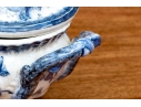 Decorative Twin Handled And Footed Vegetable Tureen With Lid