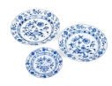 Set Of Three German, Meissen Blue And White Plates