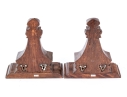 Quality Pair Of Carved Wall Bracket Shelves