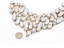 Impressive Sterling Buroque Pearl And Quartz Festooned Necklace