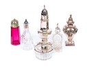 Collection Of Six Assorted Silver Plated And Crystal Table Wares