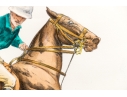 Francisque Rebour (French, 1890-1930) Lithograph, Polo Player