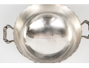 George III Style Antique English Quality Twin Handled Silver Plated Cooler Bowl