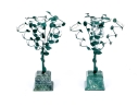 Pair Of Two's Company Inc. Handmade Topiary Form Epergnes