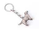 Kieselstein-Cord Sterling Silver Adorable Dog Key Chain