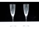 Pair Of Cartier Crystal Flutes