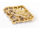 Michael Bondanza Platinum, 18k And Diamond Pair Of Opposing Deco Style Brooches, App. 1.20 TCW
