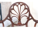 Exceptionally Carved Hepplewhite Style Open Armchair