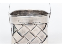 Cartier Hand- Made Sterling Silver Small Basket    1.585 Ozt. 