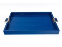 Vintage Blue Lacquered Tray