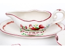 Thirty-One Piece French St. Clement Hand-Painted Ceramic Dining Service